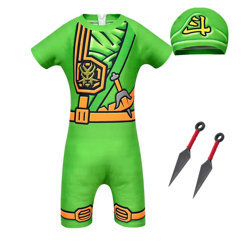 Костюм для мальчиков Ninjago Детский костюм косплея Lloyd Jay Kai вечерние костюмы на