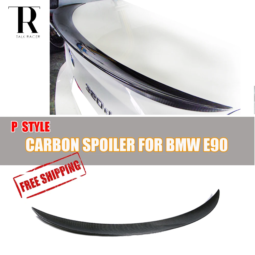 

E90 Carbon Fiber Rear Trunk Lip Wing for BMW E90 316i 318i 320i 325i 330i 335i 316d 318d 320d 325d 330d 335d 2005 - 2011 P Style