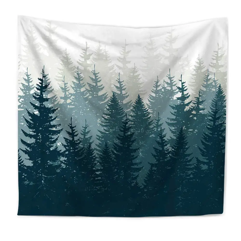Forest Tapestry Nature Pine Tree Tapestry Modern Art Home Decor Wall