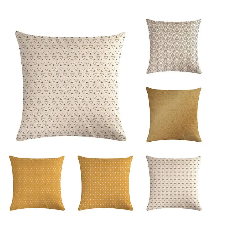 

Nordic geometric flower Pillow Case Cushion pillow Decorative Throw pillow cover lattice diamond sequin cushion cover45x45 ZY416