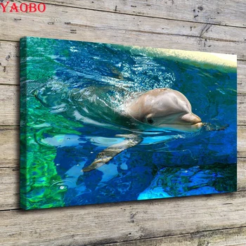 

DIY diamond painting dolphin animal diamond embroidery bead cross stitch full square&round diamond mosaic picture pastes