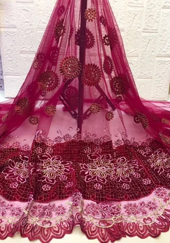 

The latest African lace fabric 2019 high quality lace fashion Nigeria net lace fabric tulle French lace fabric ZX31591