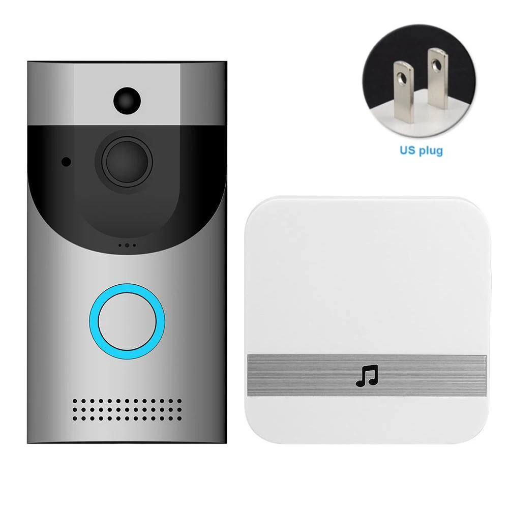 

Smart Talkback Intercom WIFI Remote Video Doorbell Visual APP Control Battery Powered Home Monitoring Doorbell Receiver Set