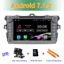 2 ГБ Оперативная память 8 дюймов 1024*600 Android 7.1 dvd-плеер автомобиля GPS стерео радио для Toyota Corolla 2007 2008 2009 2010 2011 с BT WiFi