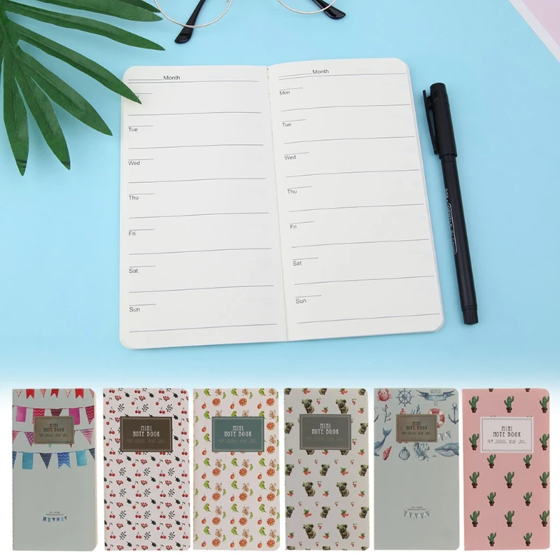 

High Quality Monthly Planner Mini Diary Notebook Monthly Planner Paper Journal Travel Planner Notepad 48 Page