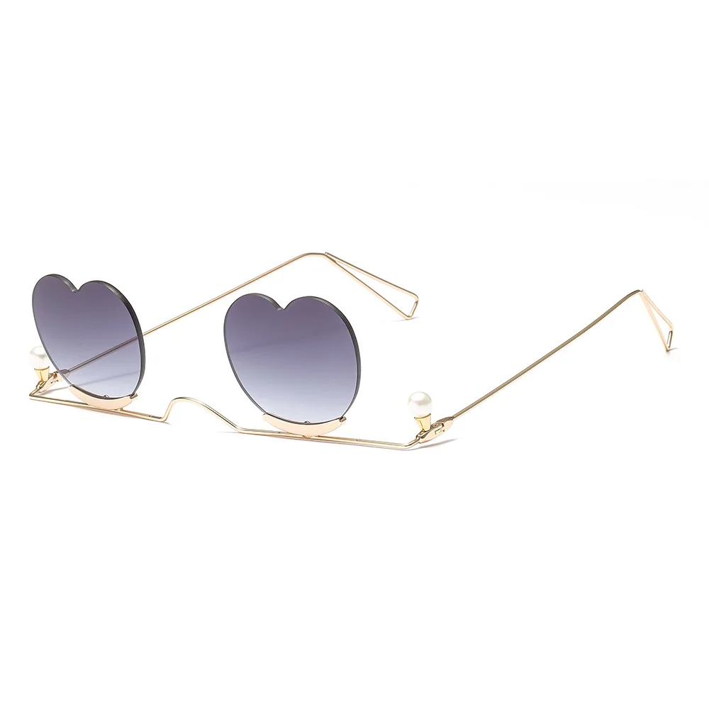 Винтажные любовные сердца Солнцезащитные очки женские брендовые прозрачные линзы солнцезащитные очки для девушек милые в форме сердца оранжевые очки NX