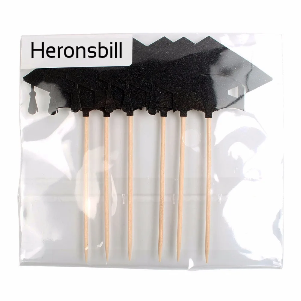 Heronsbill 12 шт. кепка для мальчишника топперы капкейков выпускной 2018 градусная
