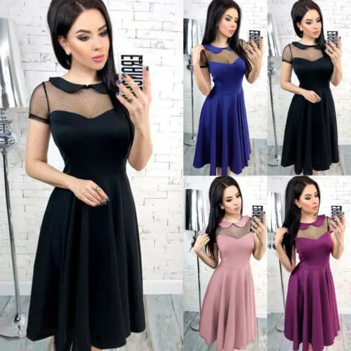 ladies midi skater dress
