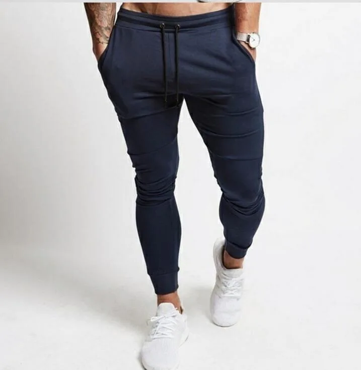 sports pants for men Men Joggers Casual Pants Men High Quality Long Sweatpants Elastic Male Trousers Mens Joggers slim fit golf trousers Sweatpants