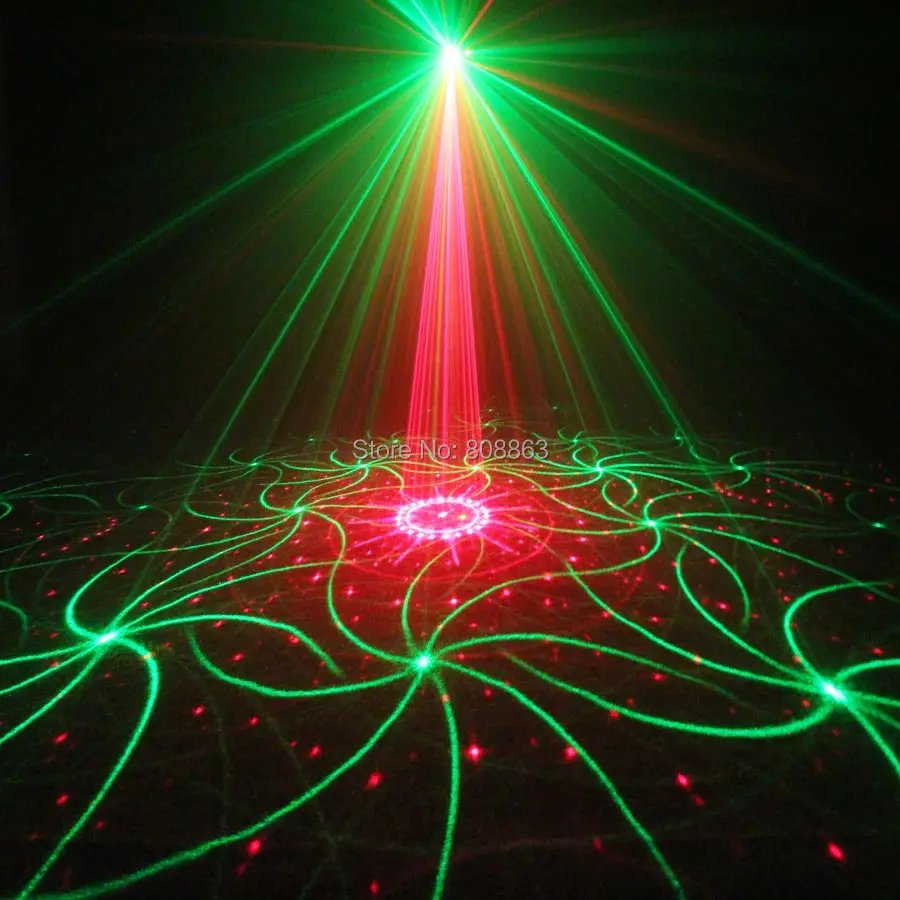 ESHINY дистанционного Мини R & G Лазерный 64 моделей проектор синий светодио дный бар DJ танец Disco Семья вечерние освещения сцены световое шоу N8T191