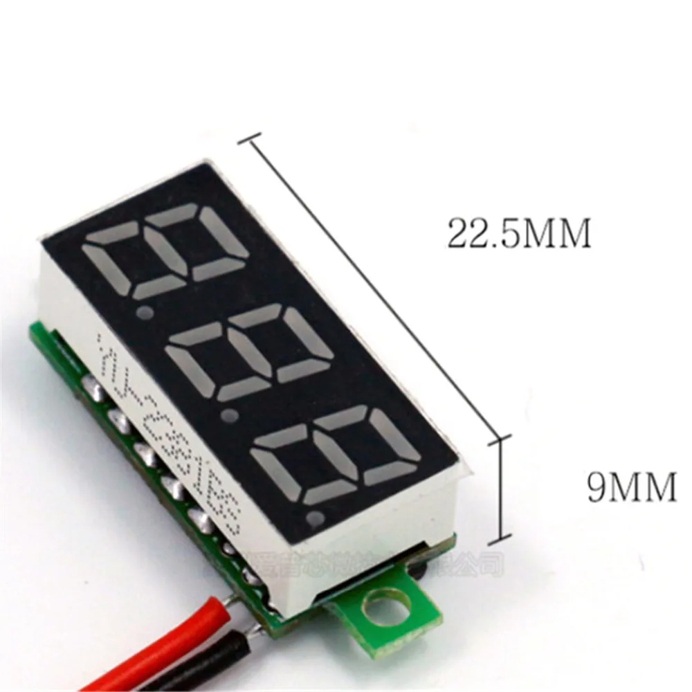 0,28 дюймов 2,5 V-30 V Мини Автомобильный цифровой вольтметр Напряжение метр тестер светодиодный Экран электронной части авто аксессуары Цифровой вольтметр