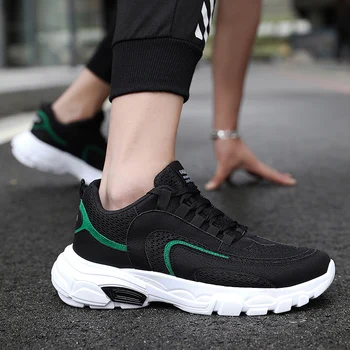 

BIGFIRSE Men Sneakers Brand Lace-up Light Trend Shoes For Man Spring Flats Shoes Zapatos Hombre Fashion Shoes For Men Air Mesh