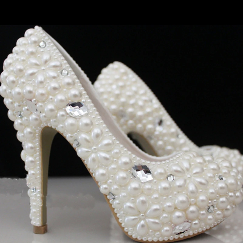 Evening Anniversary Party Prom Outfit font b Dress b font shoes Amazing Wedding Bridal Shoes Round