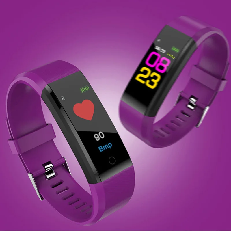 

Intelligent Wristband Fashion Design Health Monitoring Information Push smart tips Blood Pressure Monitoring Movement Tracking