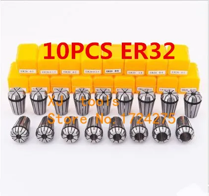 

Free Shipping 10PCS for Choose ER ER32 Collet Chuck for Spindle Motor Engraving/Grinding/Milling/Boring/Drilling/Tapping