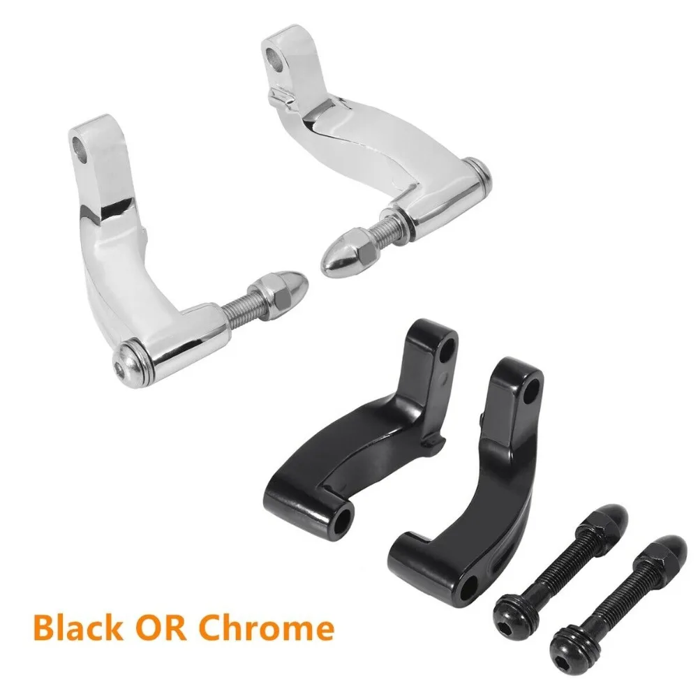 Адаптер с креплением для зеркала подходит Harley Softail Dyna Wide Super Low Rider Fat boy FLSTF Blackline Street