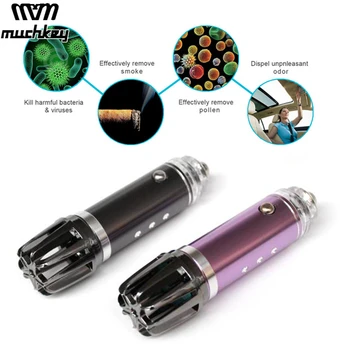 

Muchkey Mini 12V Negative Ions Cleaner Ionizer Air Purifier Car Dust Smoke PM2.5 Eliminator For Car Home Office 2018 Hot