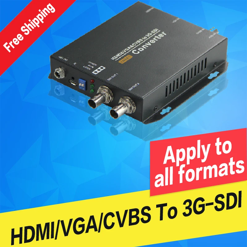  HDMI a SDI Video Converter 1080P Video di Trasmissione Audio Grado VGA AV CVBS a SDI SDI HD 3g-SDI