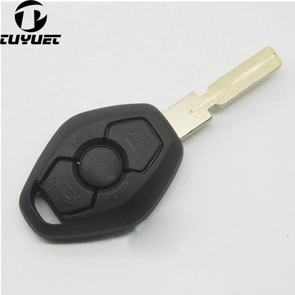 Remote Key Case FOB Shell for BMW Z3 Z4 X3 X5 E36 325i 3 5 7 525i 330i Shell HU58 ( Back side with the Words 315MHZ ) remotekey 2pcs remote car key for bmw 315mhz id44 hu58 key blade 325 325i ews 2001 2002 2003 2004