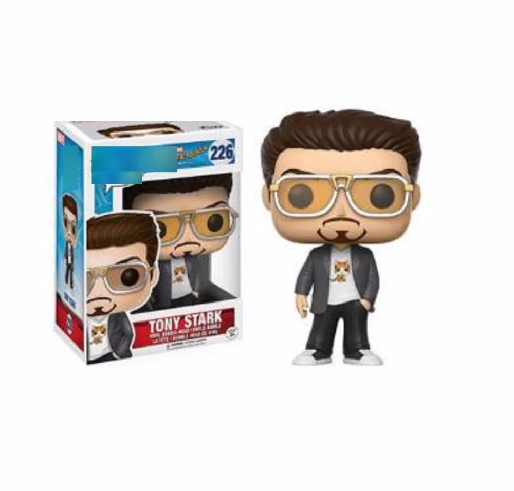 

Marvel avengers4 Spider-Man Homecoming iron man tony stark model figure toy 226# ironman pop Collection for Children fans Dolls