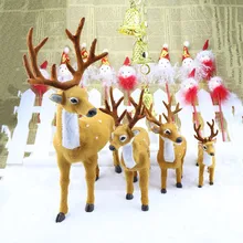 Navidad Christmas Simulation Deer New Year Gift Elk Xmas Kerst Merry Christmas Decorations for Home Adornos De Navidad Natal.Q