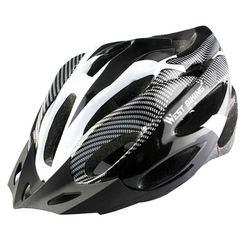 White West biking Foray Велоспорт 178 г Сверхлегкий шлем велосипед троица MTB Дорога/Гонки удобное Велосипедное козырек шлема с подкладкой Pad - Цвет: White