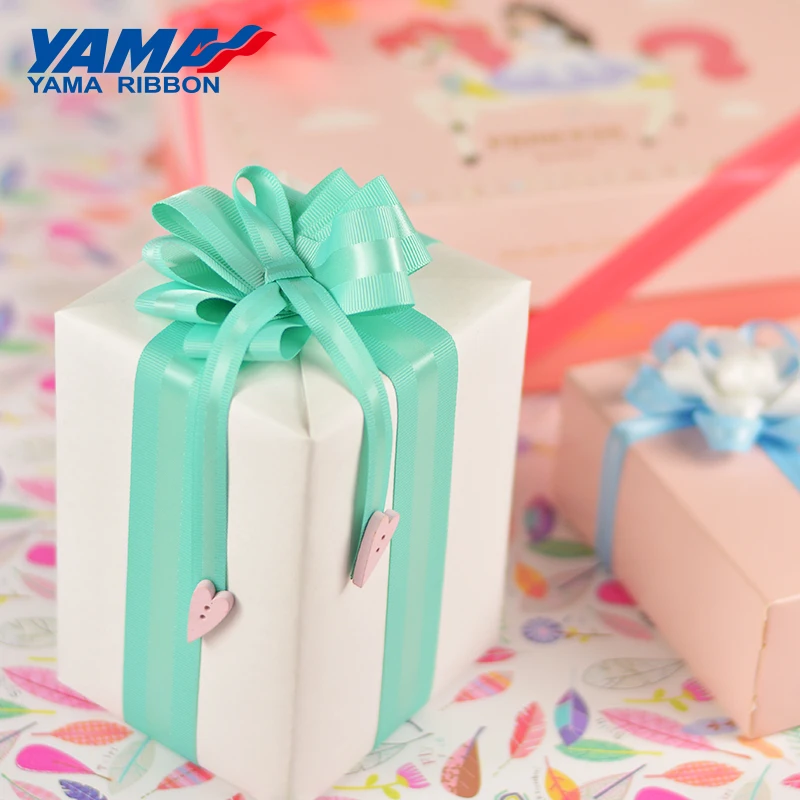 Атласная лента YAMA Grosgrain с краями 9 16 25 38 мм 100 ярдов 3/8 дюйма 5/8 1 5 для рукоделия