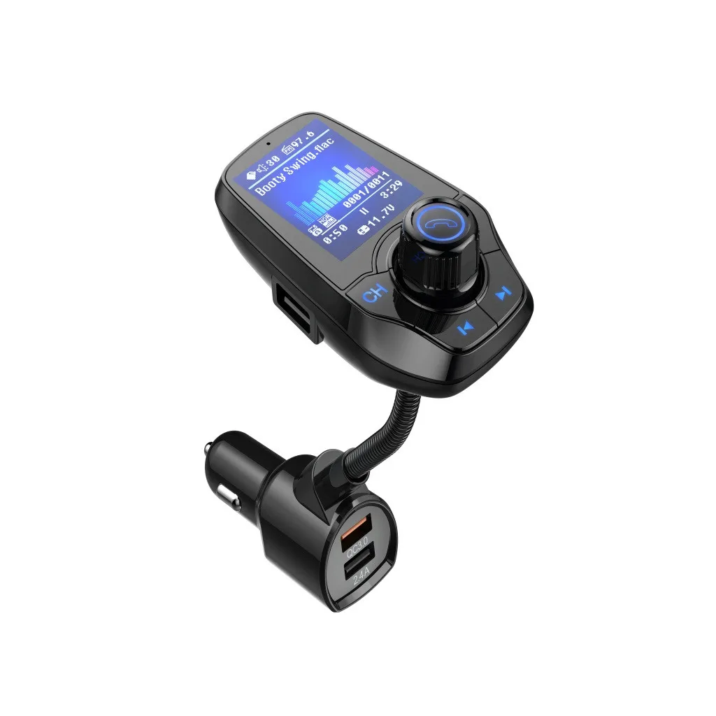 

FM Transmitter Wireless Car Mp3 2019 Bluetooth Car Kit Hands Free Music Player Dual USB Charger Bluetooth Handsfree Car Kit #Y8