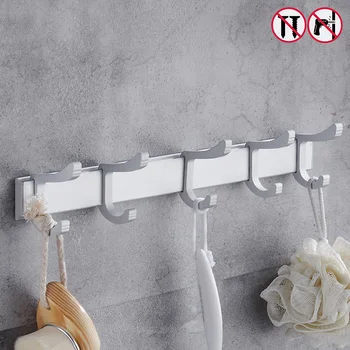 

Nail Free Wall Mounted Aluminum Alloy Gold Color Clothes Hanger & Towel & Coat & Robe Hook Decorative Bathroom Hooks