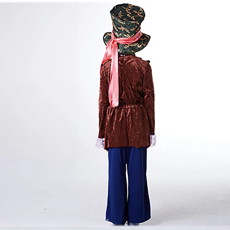 Делюкс Дети Безумный Шляпник Костюм от Alice Through the Looking Стекло детей In Wonderland Party