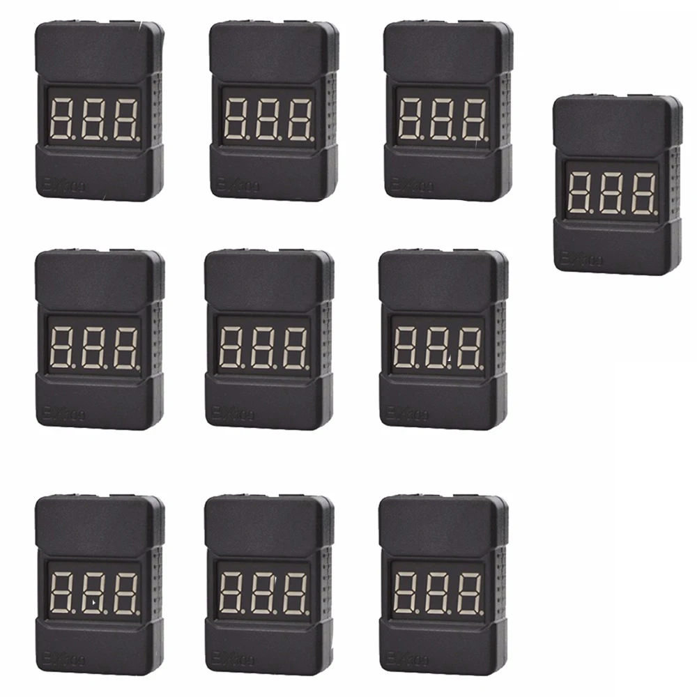 10pcs BX100 1 8S Lipo Battery Voltage Tester/ Low Voltage Buzzer Alarm