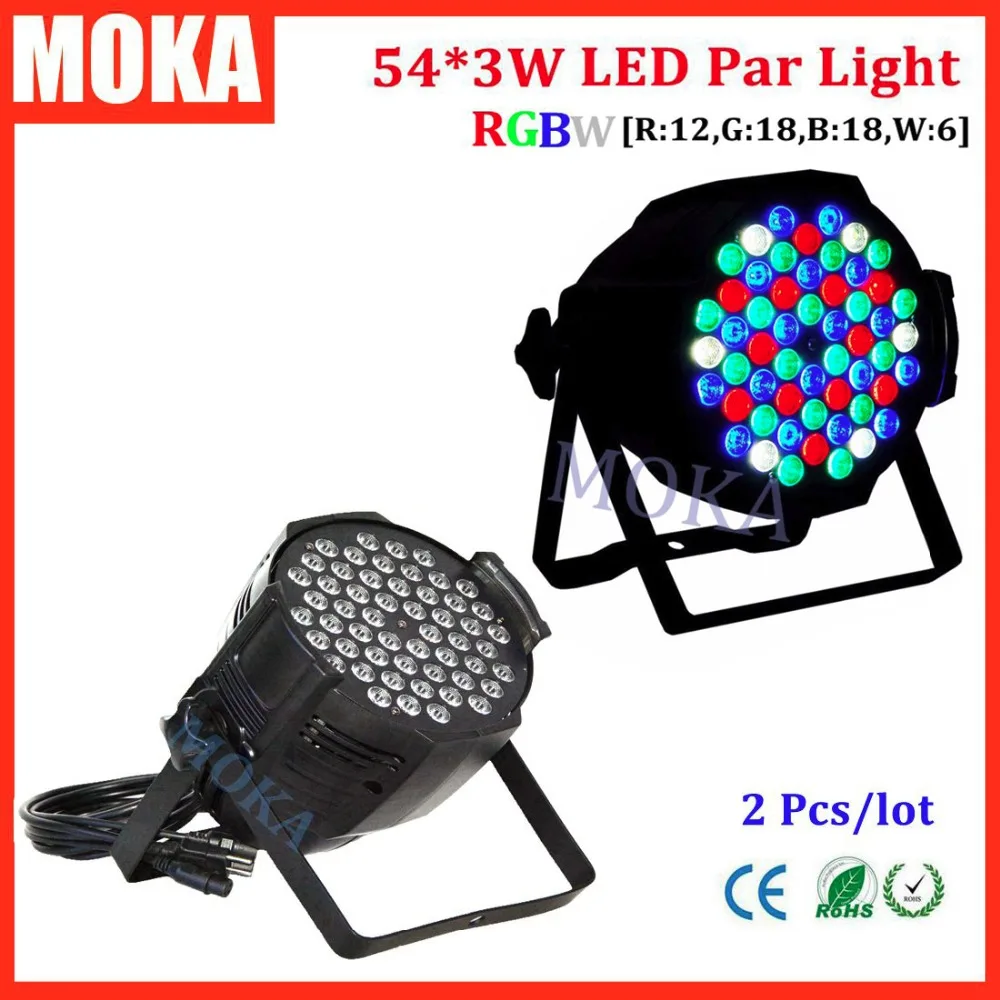 2 Pcs Lot High Brightness 543W LED Flat Par Light Wedding