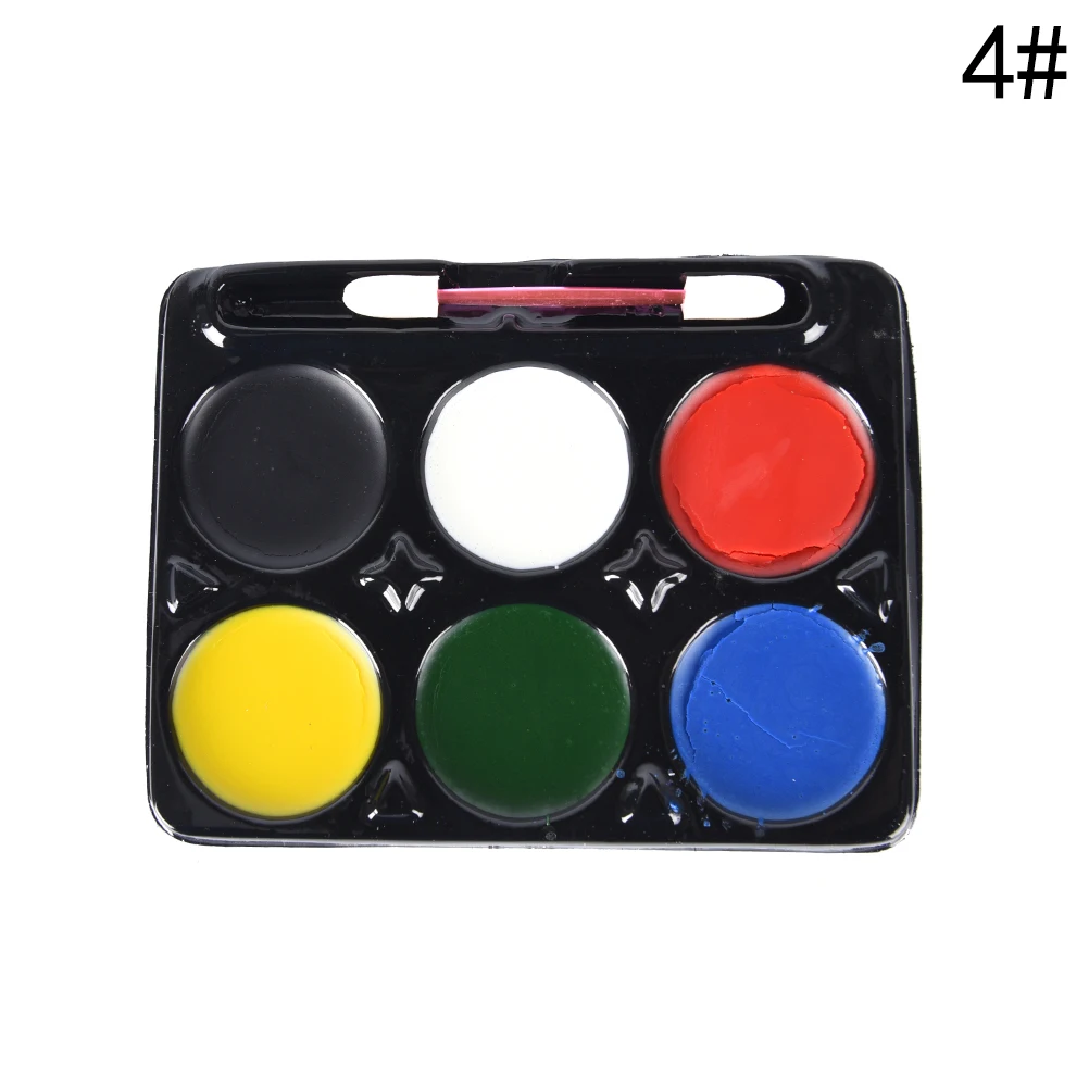 5/6/8 Colors Body Makeup Non Toxic Water Paint Oil Body Face Painting Kit With Brush For Christmas Fancy Carnival Vibrant Party