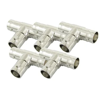 

5pcs BNC Female To Dual Female T-Splitter Connectors Adapter