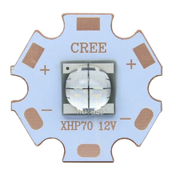 Epi светодиодный s 7070 20 Вт 12 В 6 в светодиодный сменный Cree MKR XHP70 XHP50 светодиодный излучатель холодный белый 6500 к синий светодиодный светильник с 20 мм медной печатной платой - Испускаемый цвет: 12V Blue 20mm Copper