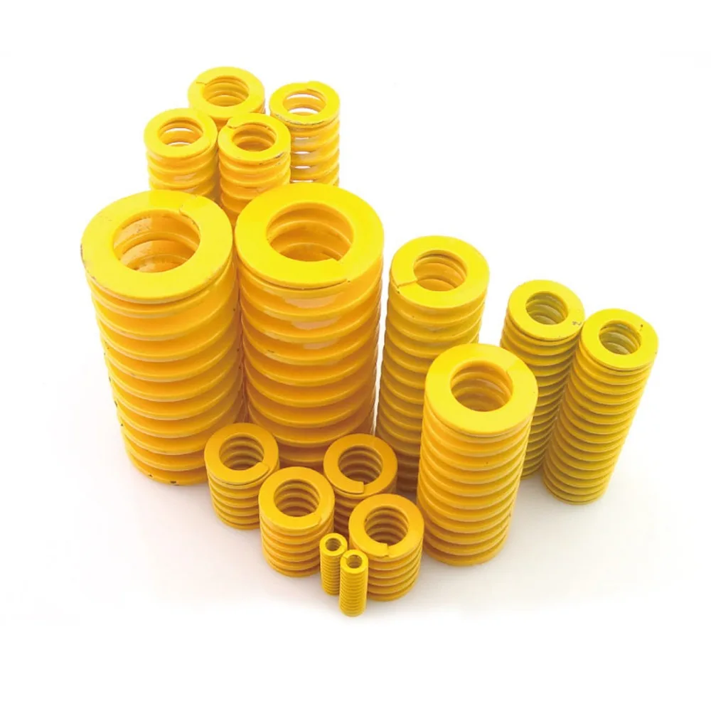 5pcs yellow mould die spring spring steel compression springs light