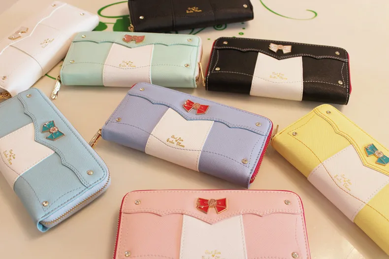 Kawaii sailor moon designer de couro longo