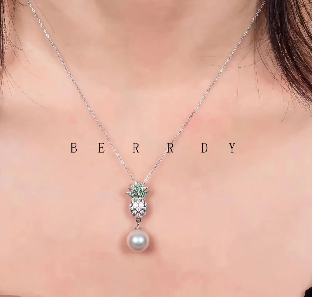 S925 Sterling Silver Pearl вечерние Цепочки и ожерелья серьги крепления выводы изысканный комплект ювелирных изделий Запчасти фитинги Для женщин