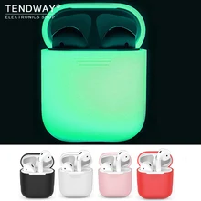 Силиконовый чехол для Apple AirPods светящийся в темноте светящийся противоударный защитный чехол для гарнитура для AirPods box аксессуары