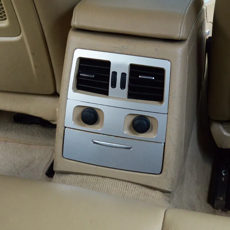 Автомобильный Стайлинг подлокотник заднего сиденья кондиционер на выходе рамка декоративная Накладка для BMW 3 серии E90 2005-2011 наклейки на интерьер