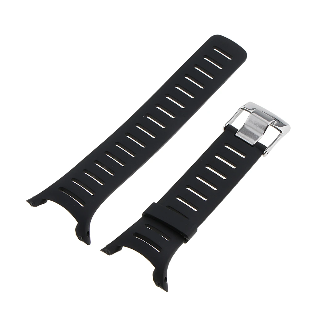 

Rubber Wristwatch Bands For SUUNTO T1 T1C T3 T3C T3D T4C T4D Black