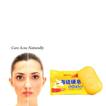

Natural Sulfur Facial Soap 85g Face Skin Care Whitening Acne Treatment Blackhead Remove Anti-Acne