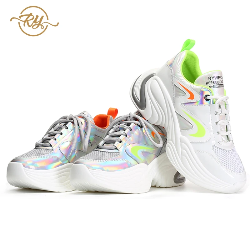 

RY-relaa fashion women's shoes 2019 new wedge with increased sneakers female muffin thick-soled casual wild sports shoes