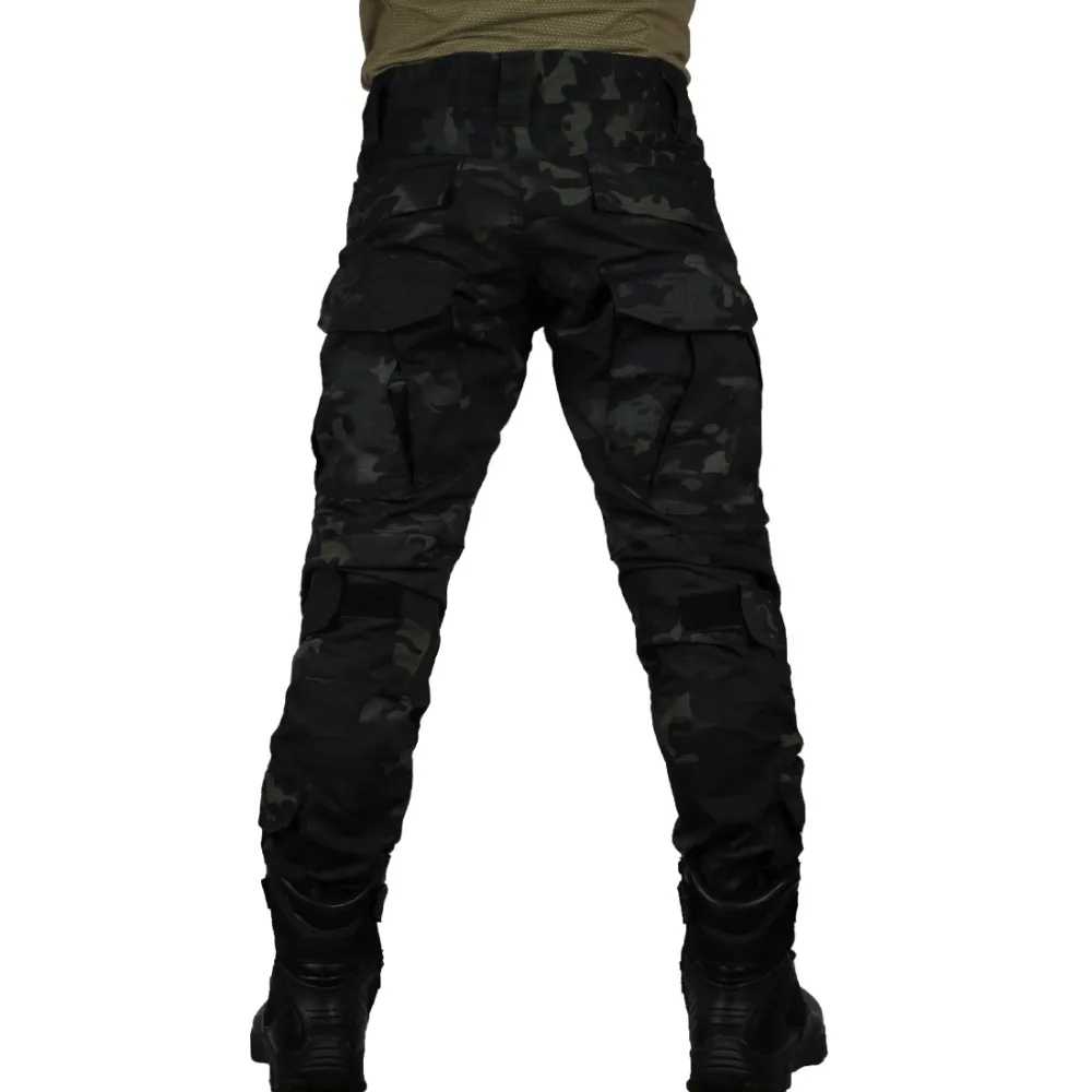 Zuoxiangru мужские Мультикам тактические брюки мульти-карманы военный камуфляж Открытый страйкбол боевые охотничьи брюки с наколенниками