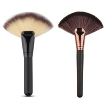 2016 New Pro Fan Shape Blush Make Up Brushes Tool Face Powder Soft Foundation Blending Cosmetic Brusher Pincel Maquiagem YO6