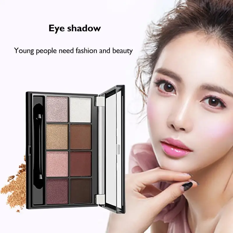 

8 Colors Matte Eyeshadow Palette Glitter Eye Shadow Makeup Eye Shadow Palettes for Makeup Cosmetics 5 Styles Optional