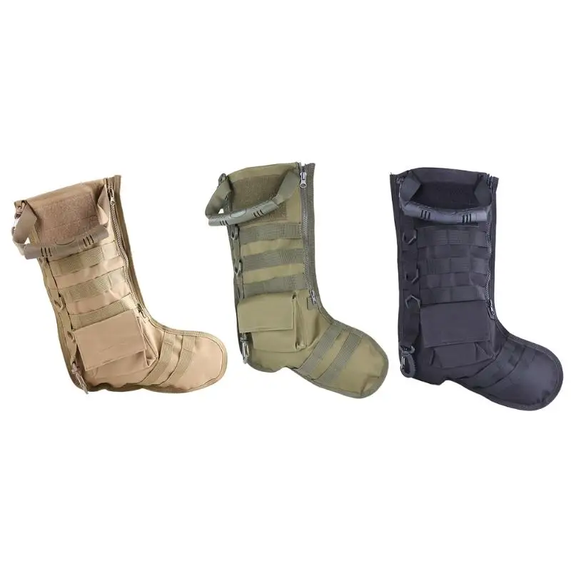 

MOLLE Straps Tactical Stocking Bag Christmas Decoration Sock Storage Bag Hanging Ornament Navidad Military Hunting Pouches