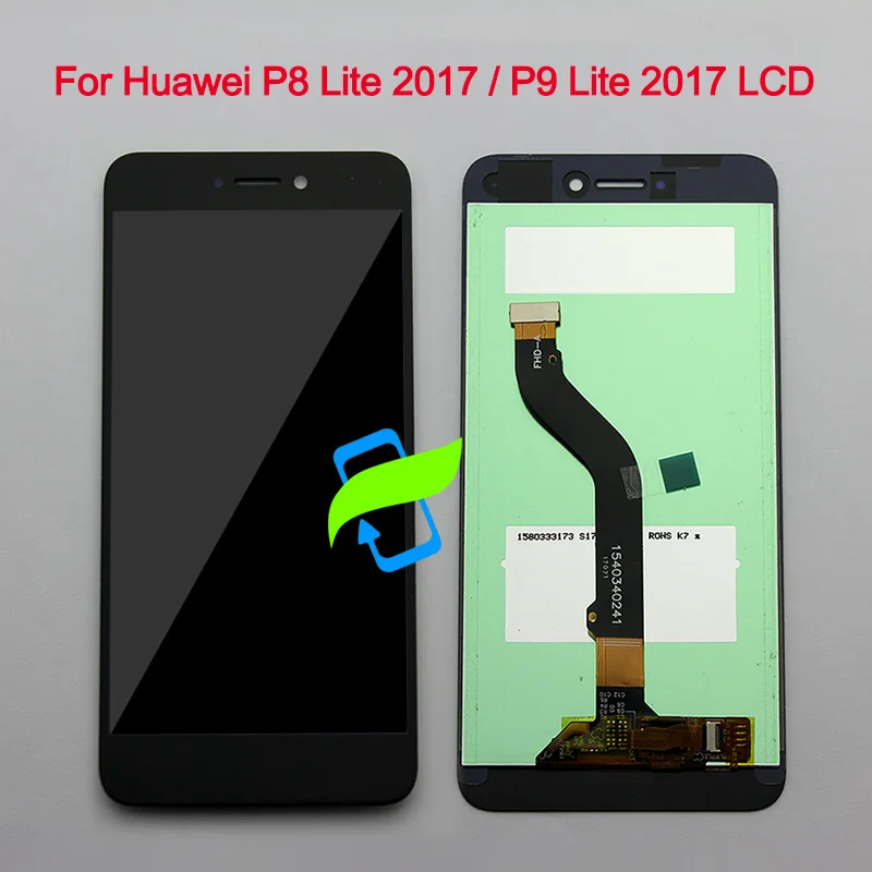 

For Huawei P8 lite 2017 / P9 lite 2017 LCD Display Touch Screen Digitizer Assembly + Frame P8 Lite 2017 LCD PRA-LA1 LX1 LX2 LX3