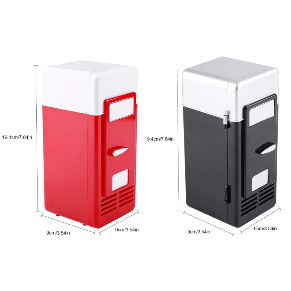 Мини-холодильник USB, холодильник, охладитель напитков, банок для напитков, холодильник и нагреватель двойного назначения, для домашнего общежития
