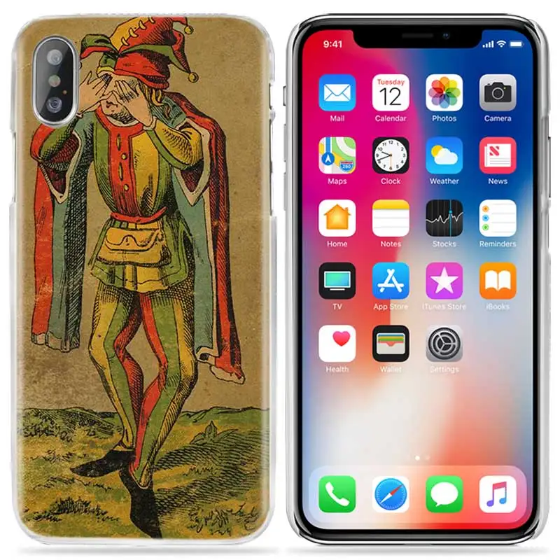 Чехол для чтения карт Таро для iPhone XS Max XR X 10 7 7S 8 6 6S Plus 5S SE 5 4S 5C 11 Pro Жесткий PC Роскошный чехол для телефона